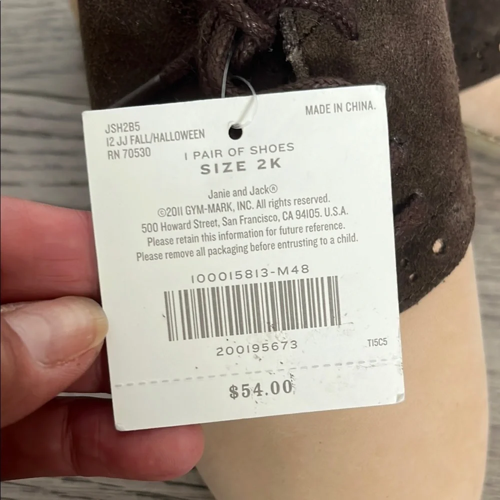 Janie and Jack Two-Tone Oxford Shoes - Picture 5 of 7
